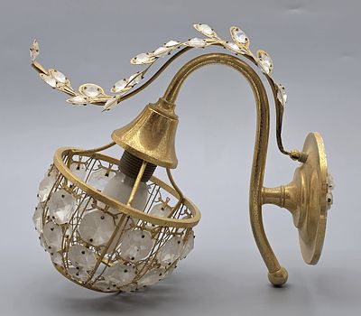 Vintage Italian Luxury Wall Sconce. Vintage Italian luxury wall sconce, circa the 1950s–1970s. 
