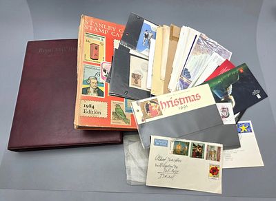 Collection of British Philatelic Material and Stamps. Collection of British philatelic material 