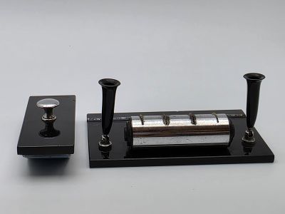 Luxury Art Deco Desk Set. Luxury Art Deco desk set, circa the 1930s. Comprising a rectangular 