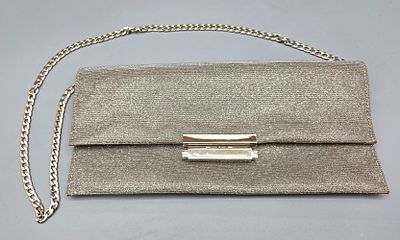 An elegant evening bag designed by Italian designer Osvaldo Rossi, designed in a rectangular 