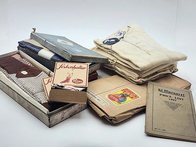 Time Capsule of a Historic Textile Shop (1927–1950s) – Lot of Men's Garments in Original 