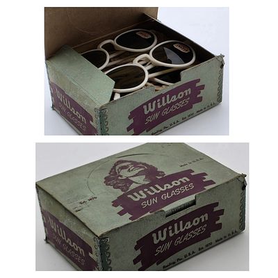Original Store Box of 12 "Willson" (Willson, USA) Sunglasses – Old Warehouse Stock (NOS) 