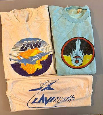 Assortment of 3 Original Vintage Garments – "Lavi" Aircraft Project and Israel Aerospace 