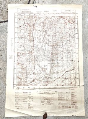 Classified Military Map of the Hula Valley – IDF Edition (June 1949) Based on Free French 
