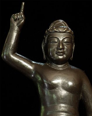 Large Japanese Baby Buddha, 13-7/8" tall-Exceptional quality!!!. Giant Antique Japanese Baby 