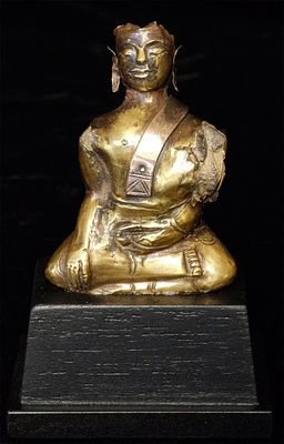 16thC Gold Buddha from Thailand Ayuthaya Style- Very rare type. Exceptionally rare 16/17thC Thai 