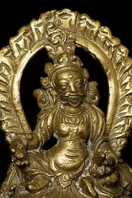 10/11thC Style Bronze/Brass Kashmir Kubera/Jambala-Buddhist/Hindu. 10th - 11th Style Century 