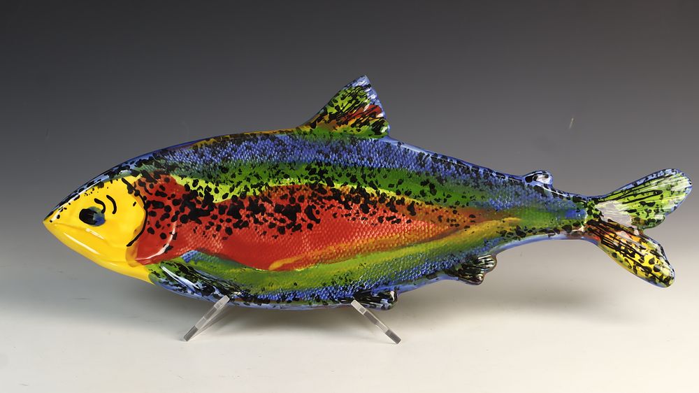 Duck and Fish Decoys, Folk Art, Art Glass, Decorative Arts and Furniture