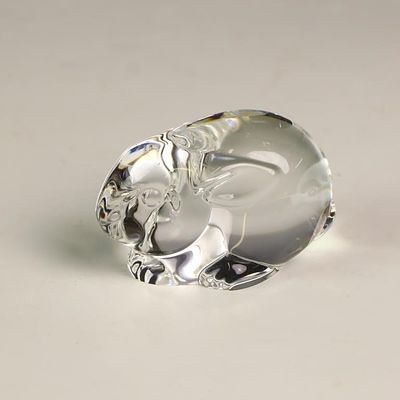 Steuben crystal bunny sculpture 2.5X1.5 inches