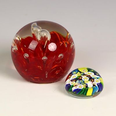 Signed Nancy Murano 1994 Millefiori paperweight an. Signed Nancy Murano 1994 Millefiori 