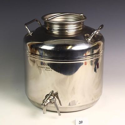 Sansone Europa Inox 18/10 Food grade stainless steel beverage container Italy, very good 