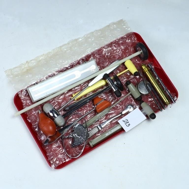 Lot 183: Vintage medical reflex testers and other devices