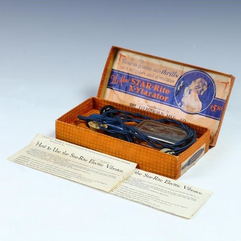 Lot 235: Antique Star-Rite X-YLarator electric vibrator