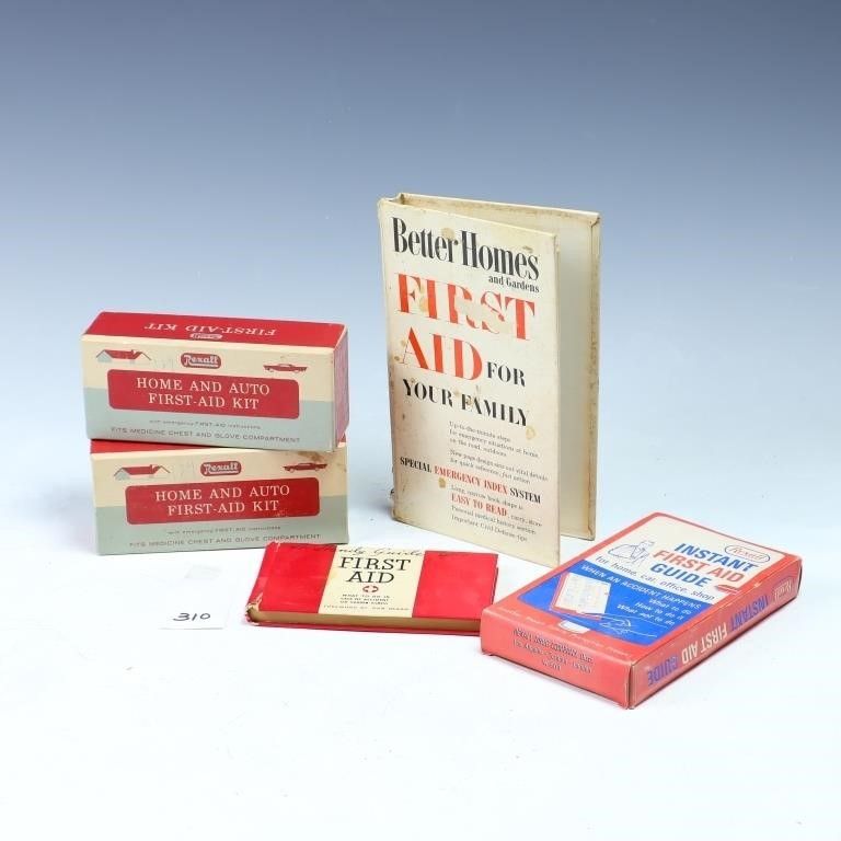 Lot 252: Lot of Vintage First aid kits