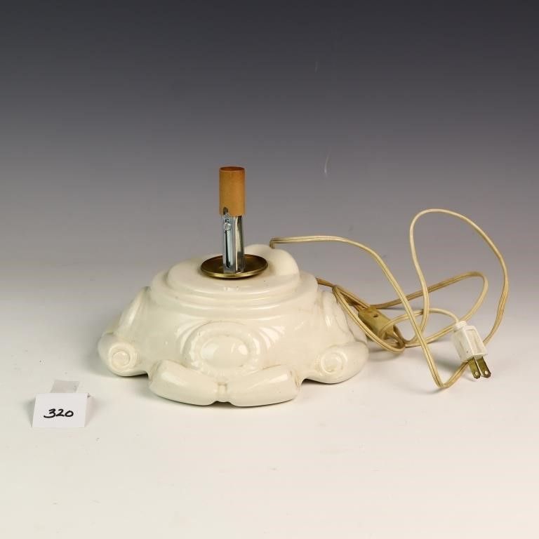 Lot 320: Vintage Christmas ceramic tree base only 8.5 inches...