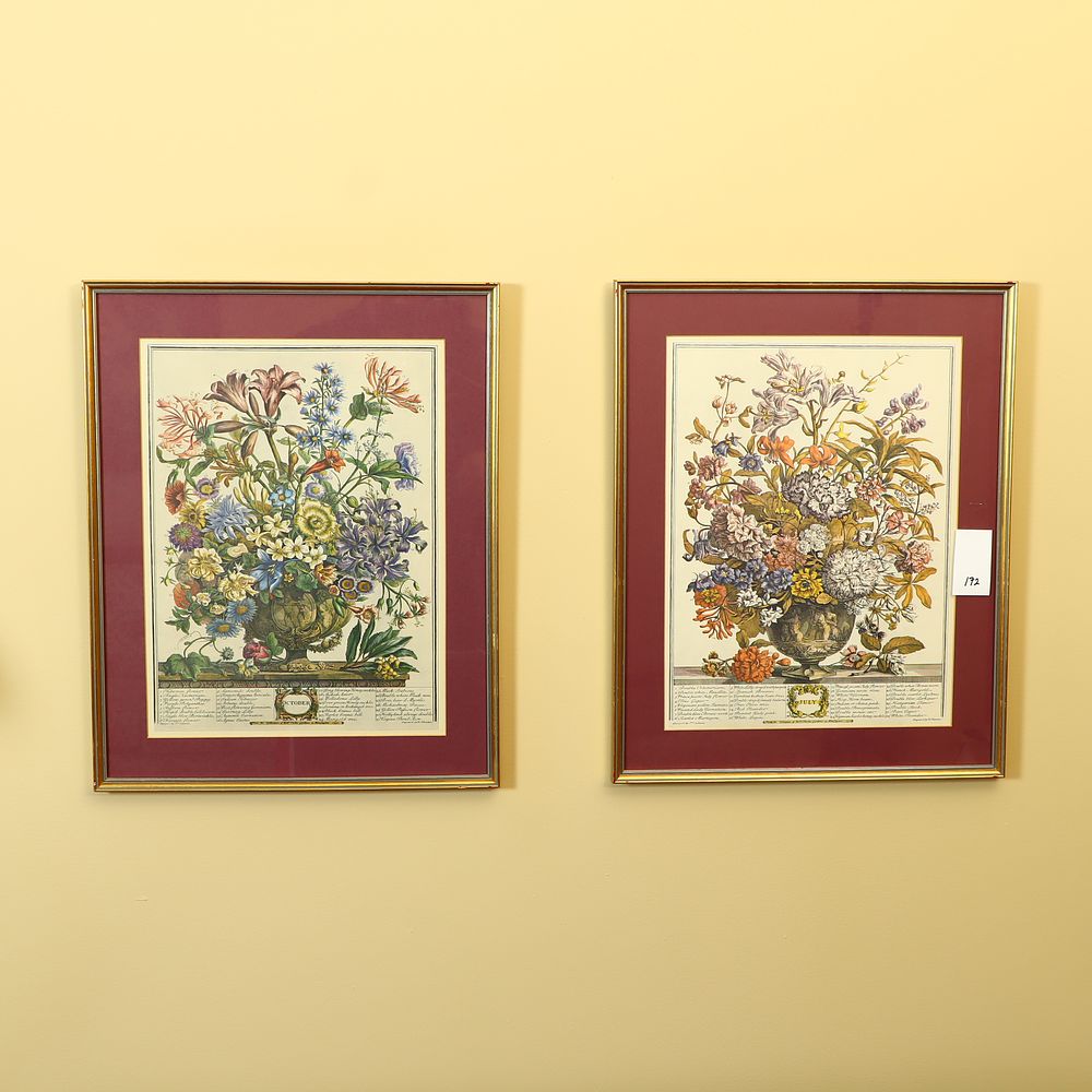 Lot 172: July and October Botanical prints