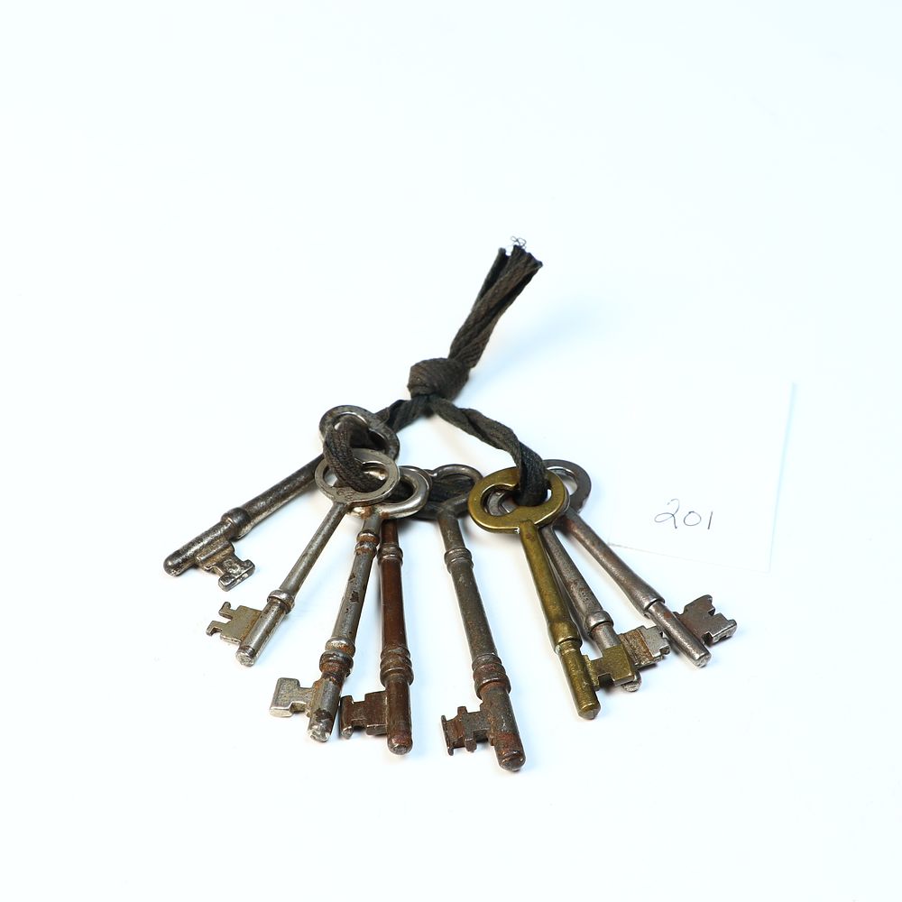 Lot 201: Vintage skeleton keys