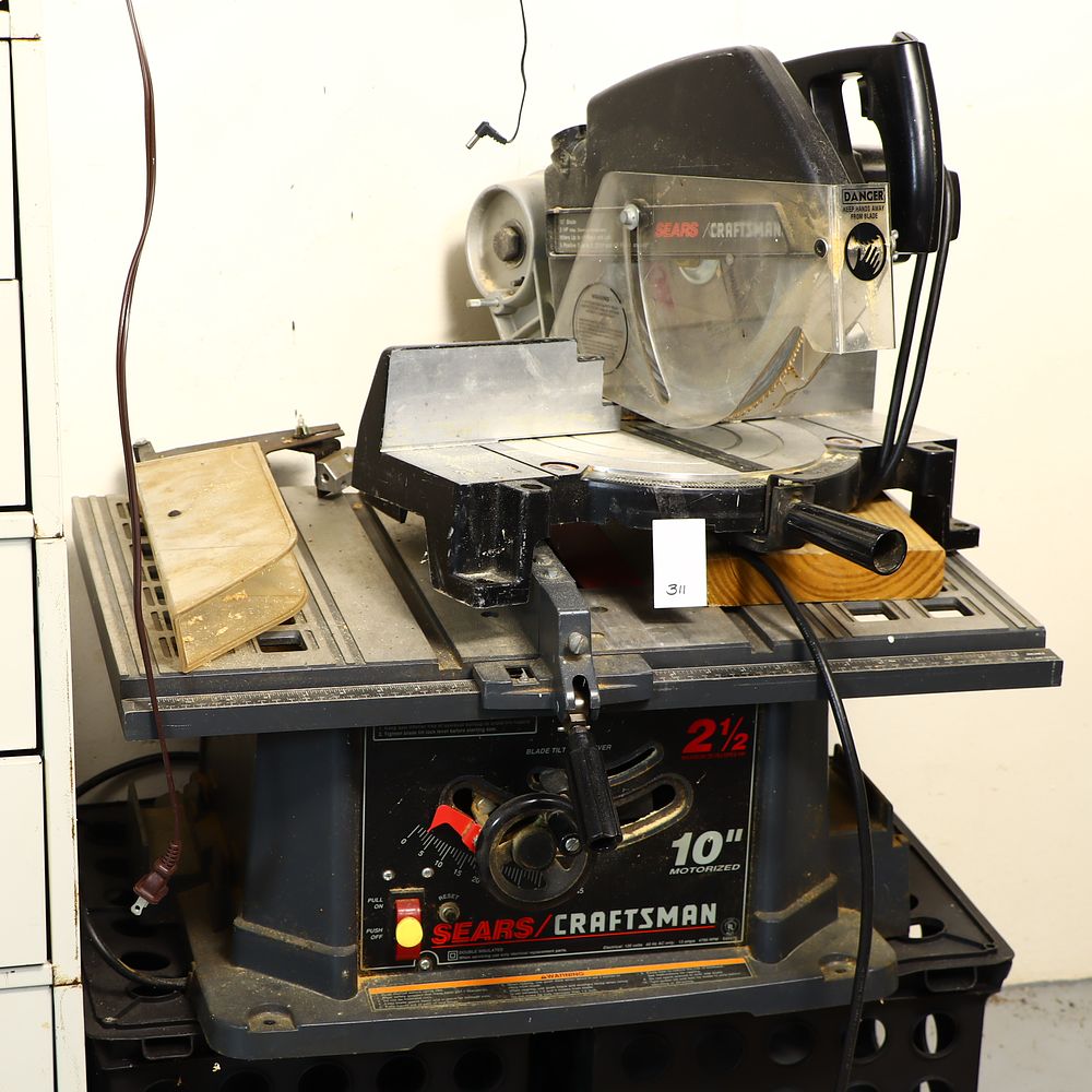 Lot 311: Craftsman electric saws