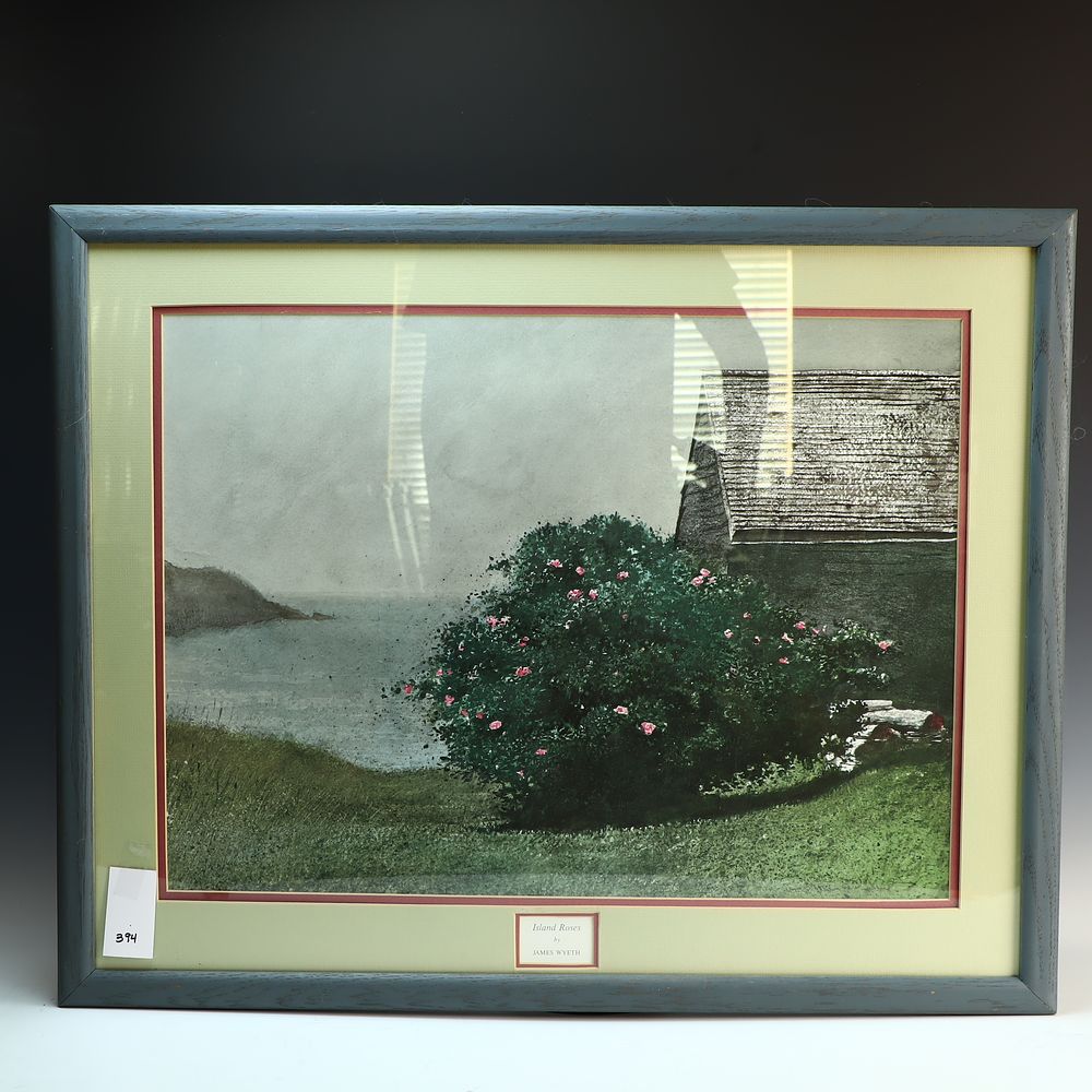 Lot 394: Island Roses by James Wyeth Print