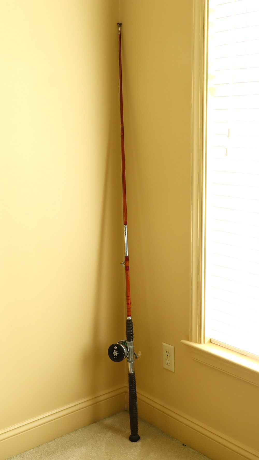 Lot 414: Antique Bamboo Wooden Fishing Rod