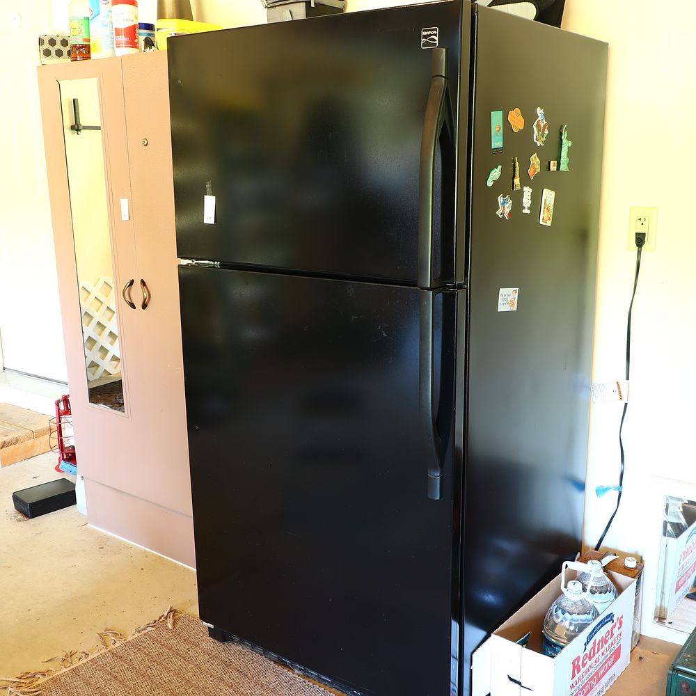 Lot 429: Kenmore Black refrigerator