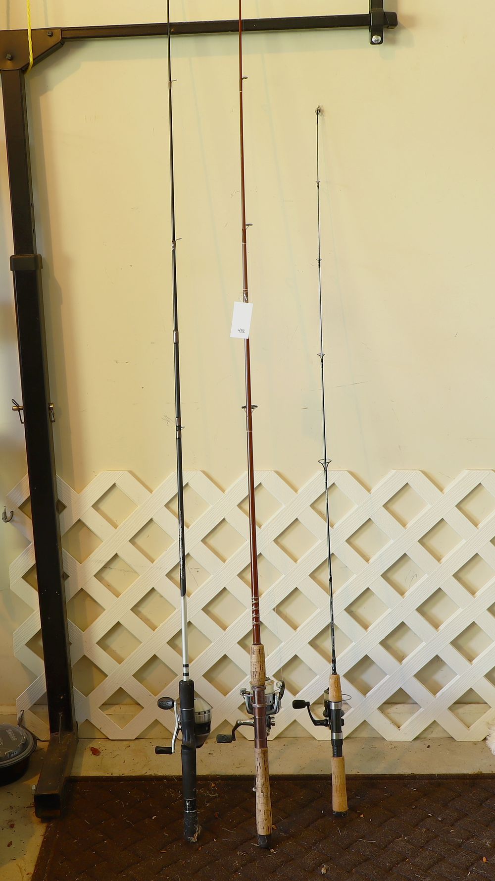 Lot 432: Three fishing Rods