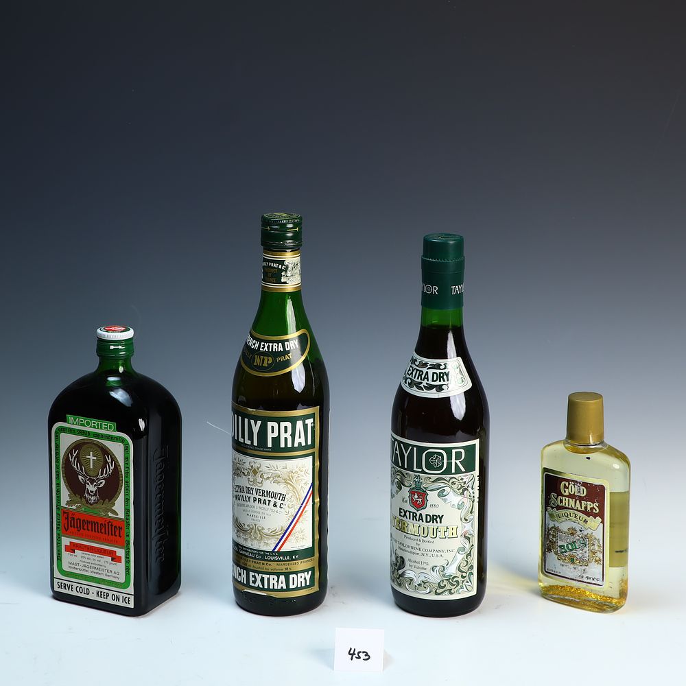 Lot 453: Four bottles of alcohol