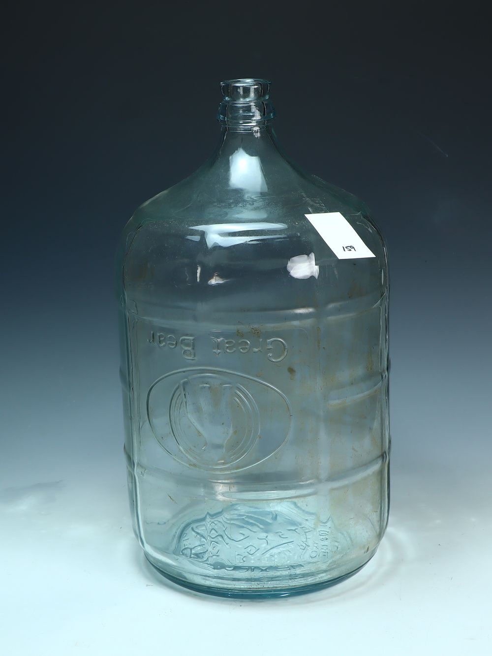 Lot 159: Vintage Great Bear glass water jug
