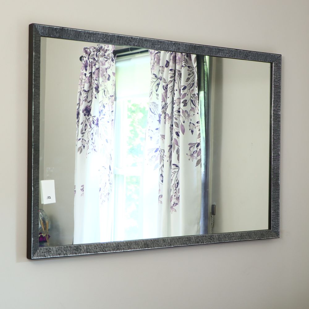 Lot 182: Silver gray mirror 38X26 inches
