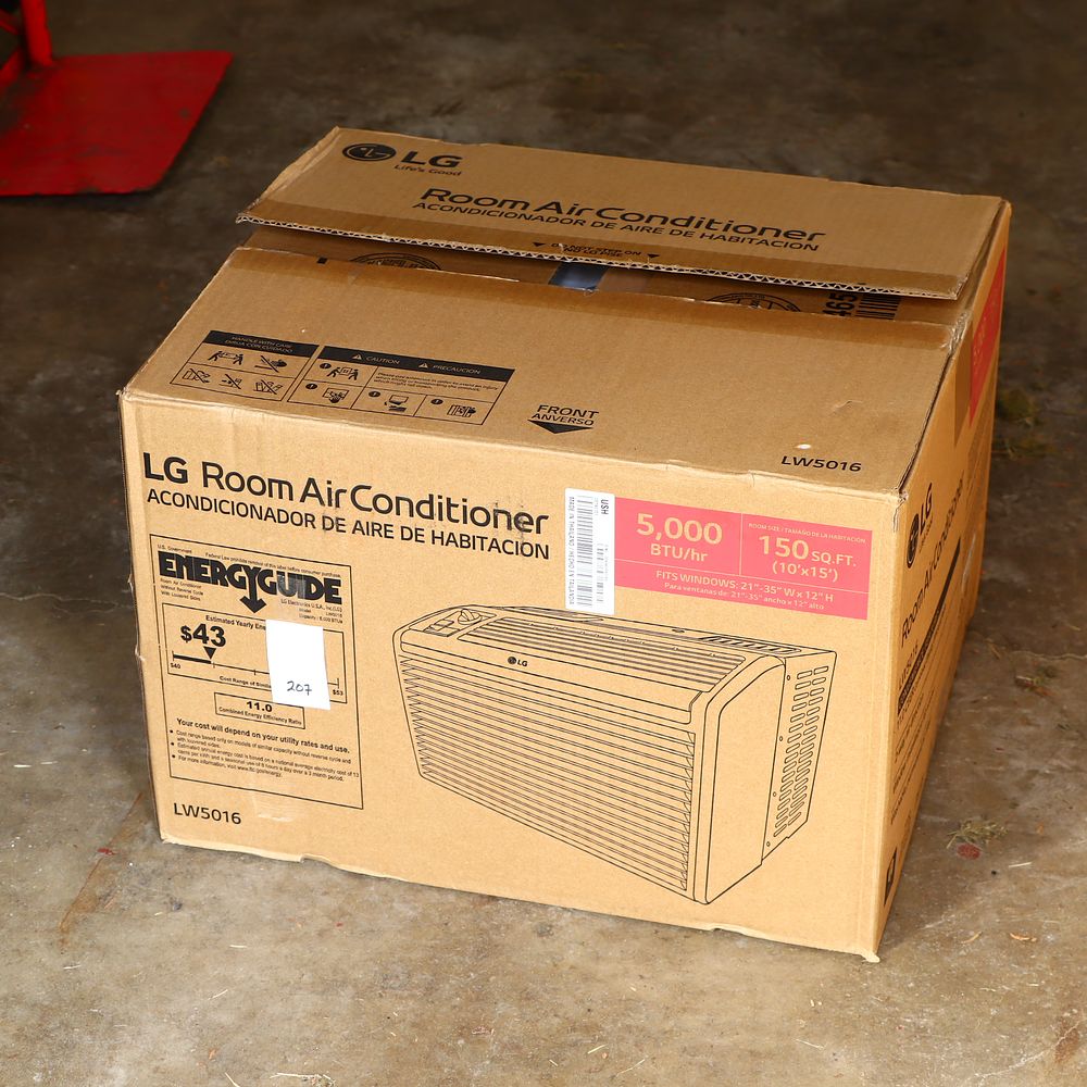 Lot 207: Brand New LG Air Conditioner 5,000 BTU LW 5016