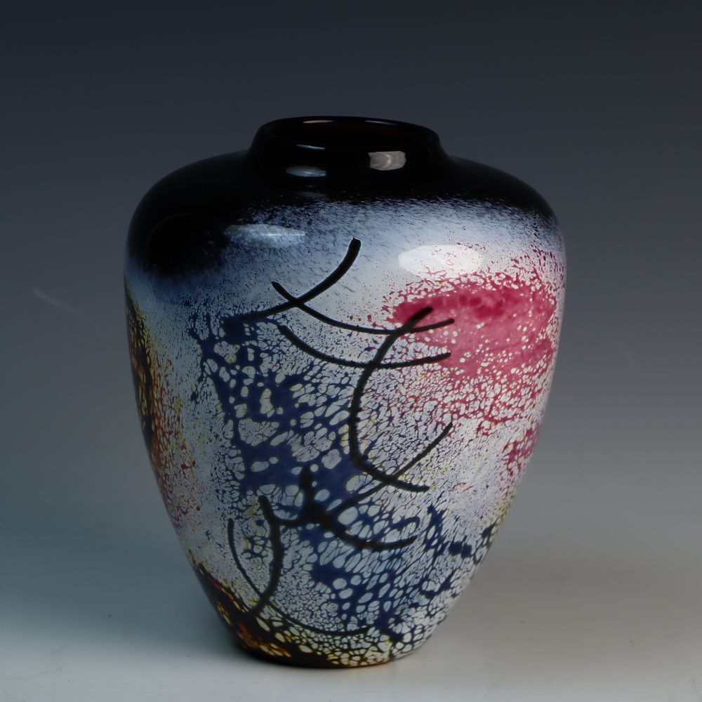 Lot 228: Art Glass Vase signed