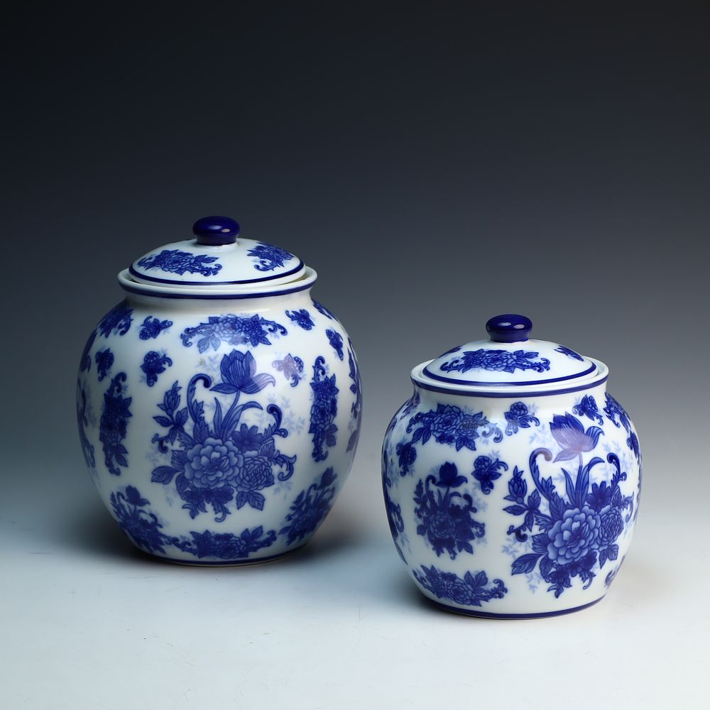 Lot 229: Two lidded jars
