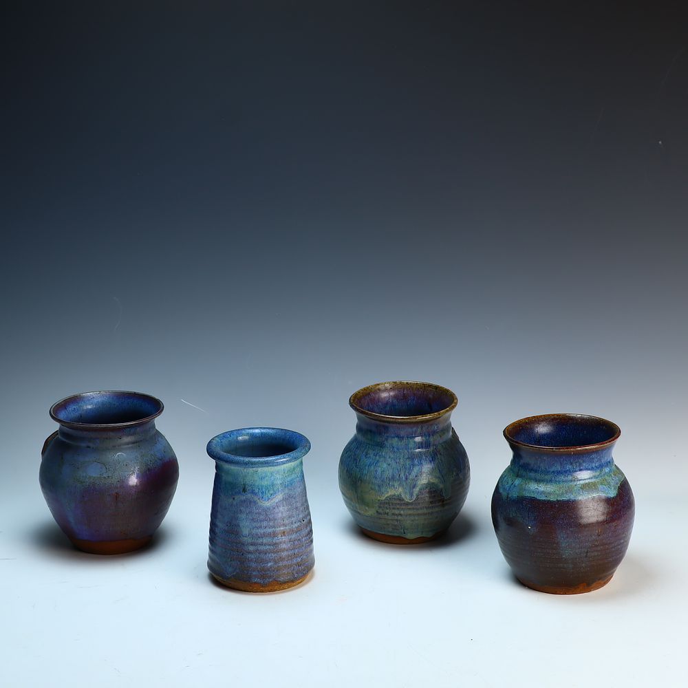 Lot 235: Four Pieces of studio pottery