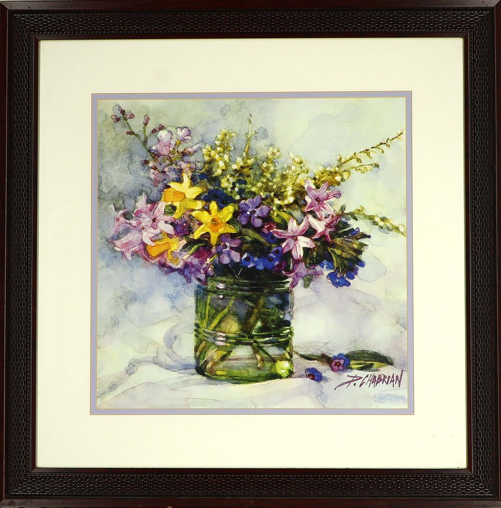Lot 281: Watercolor art by D. Chabrian