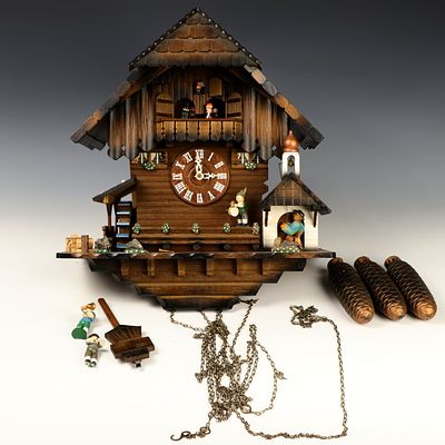 German Made Coo-Coo Clock with Swiss Mechanical Movements Wooden Clock is made in Germany, the 