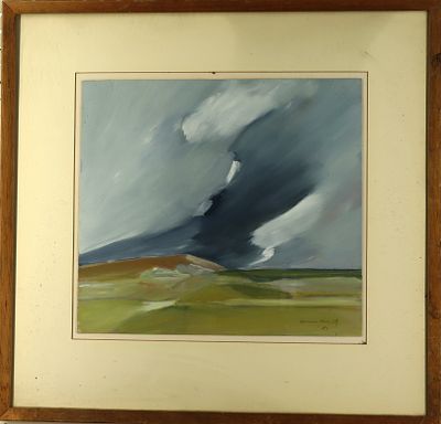 Original Watercolor Landscape by Dennis Haggerty. Original Watercolor by Dennis Haggerty signed 