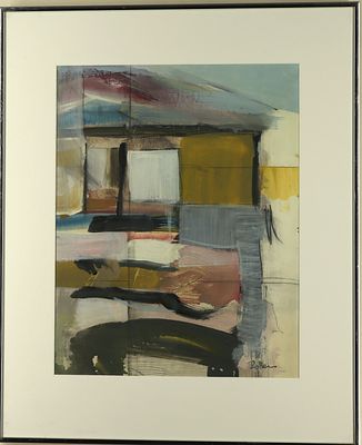 Vintage Original Abstract Watercolor by James Zoller