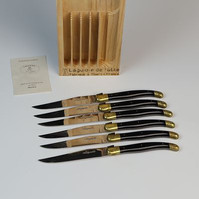 Vintage Laquiole Steak Knife Set Made in France 9 inches long