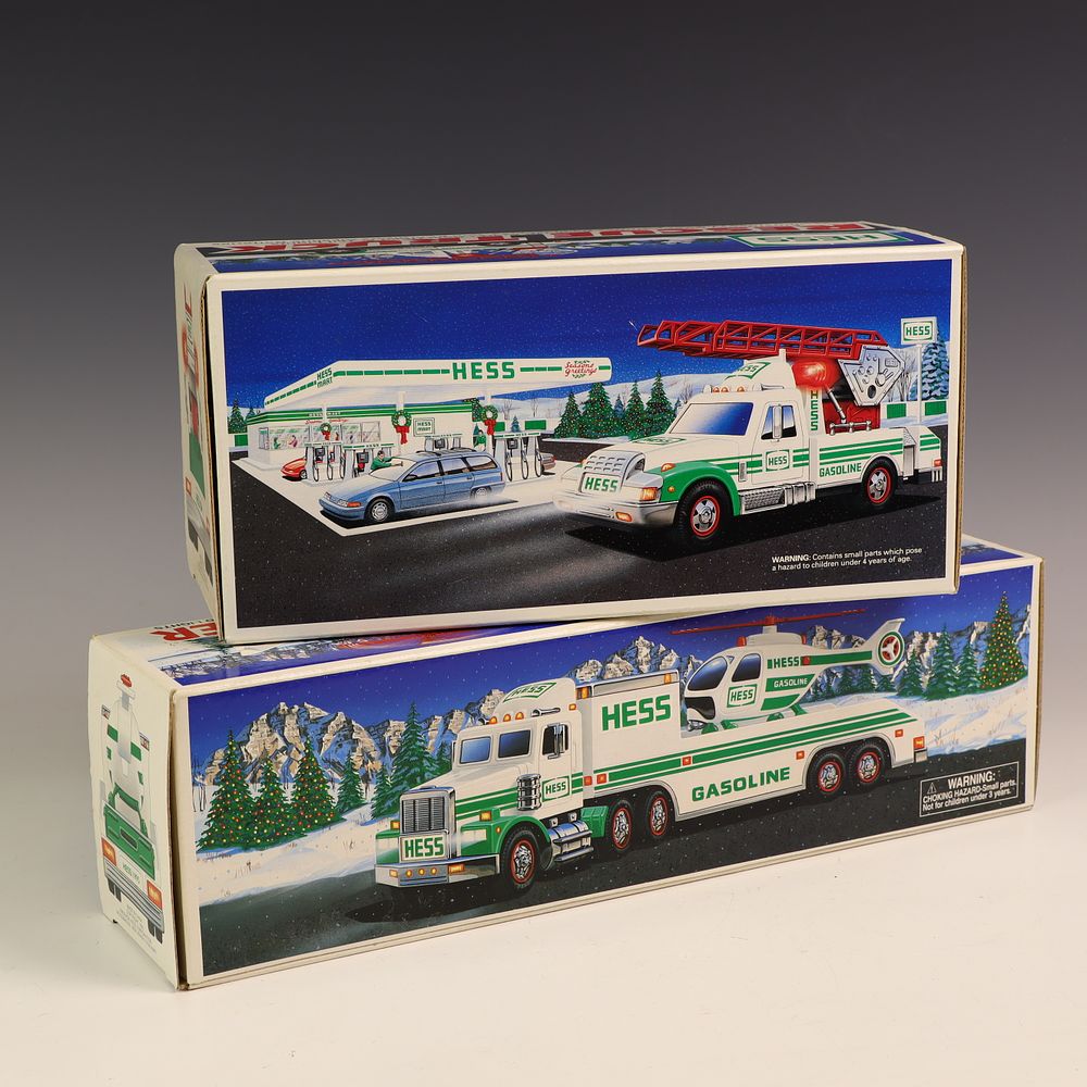 Lot 226: Two Vintage New in Box Hess Trucks
