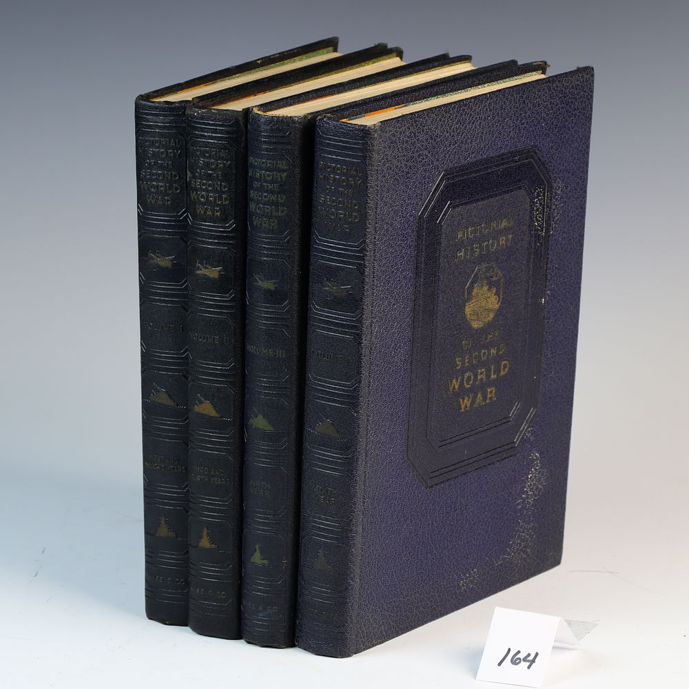 Lot 164: Four Vol Set Pictorial History of WWII