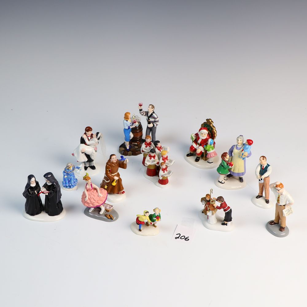Lot 206: Lot of Original Dept 56 Christmas Village Accessories