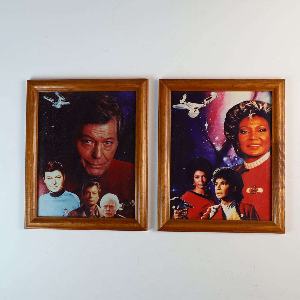 Lot 158: Lot of Two Framed Star Trek Convention Photographs