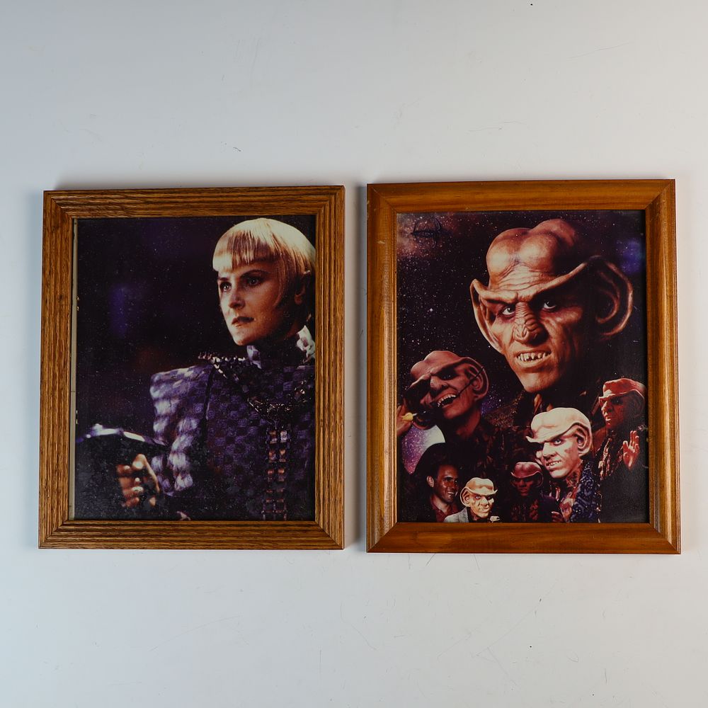 Lot 159: Lot of Two Framed Star Trek Convention Photographs