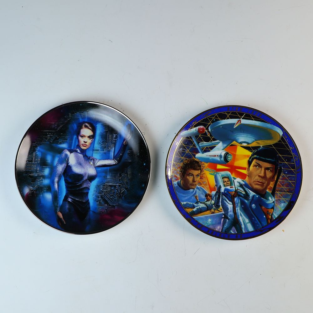Lot 179: Two Porcelain Collector Star Trek Plates