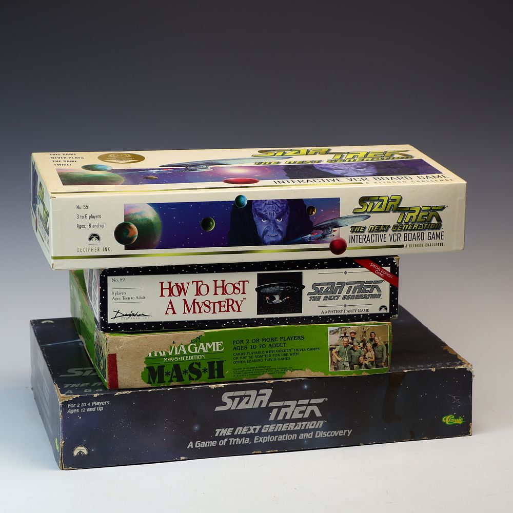Lot 247: Lot of Vintage Star Trek and MASH Board Games
