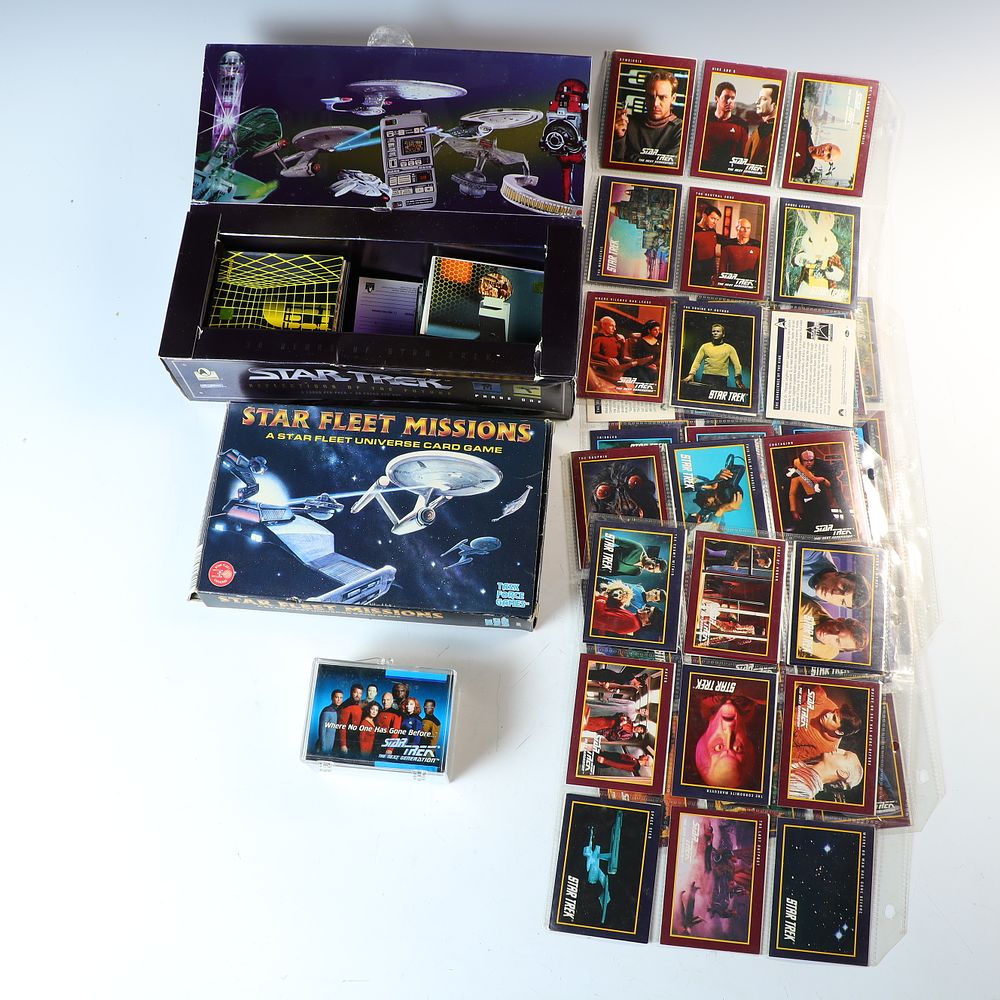 Lot 253: Collectors Star Trek Cards and Card Game