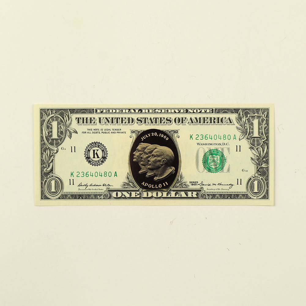 Lot 218: Rare 1969 Apollo Astronauts $1 bill
