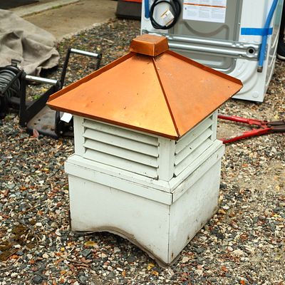 Cupola 28 inches tall, 19X19 squarePick up of this lot is from a Private Residence in Landis