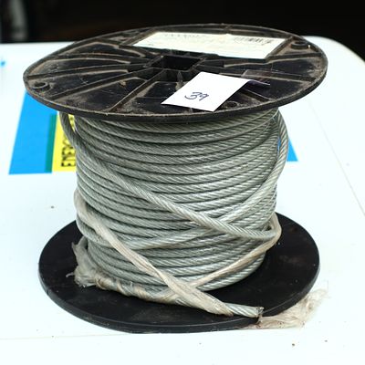Plastic Coated Zinc Steel cable 5mmPick up of this lot is from a Private Residence in Landis