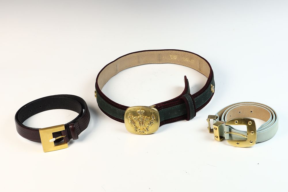 Lot 181: A Trio of The Worth Collection Vintage Ladies Designer Belts